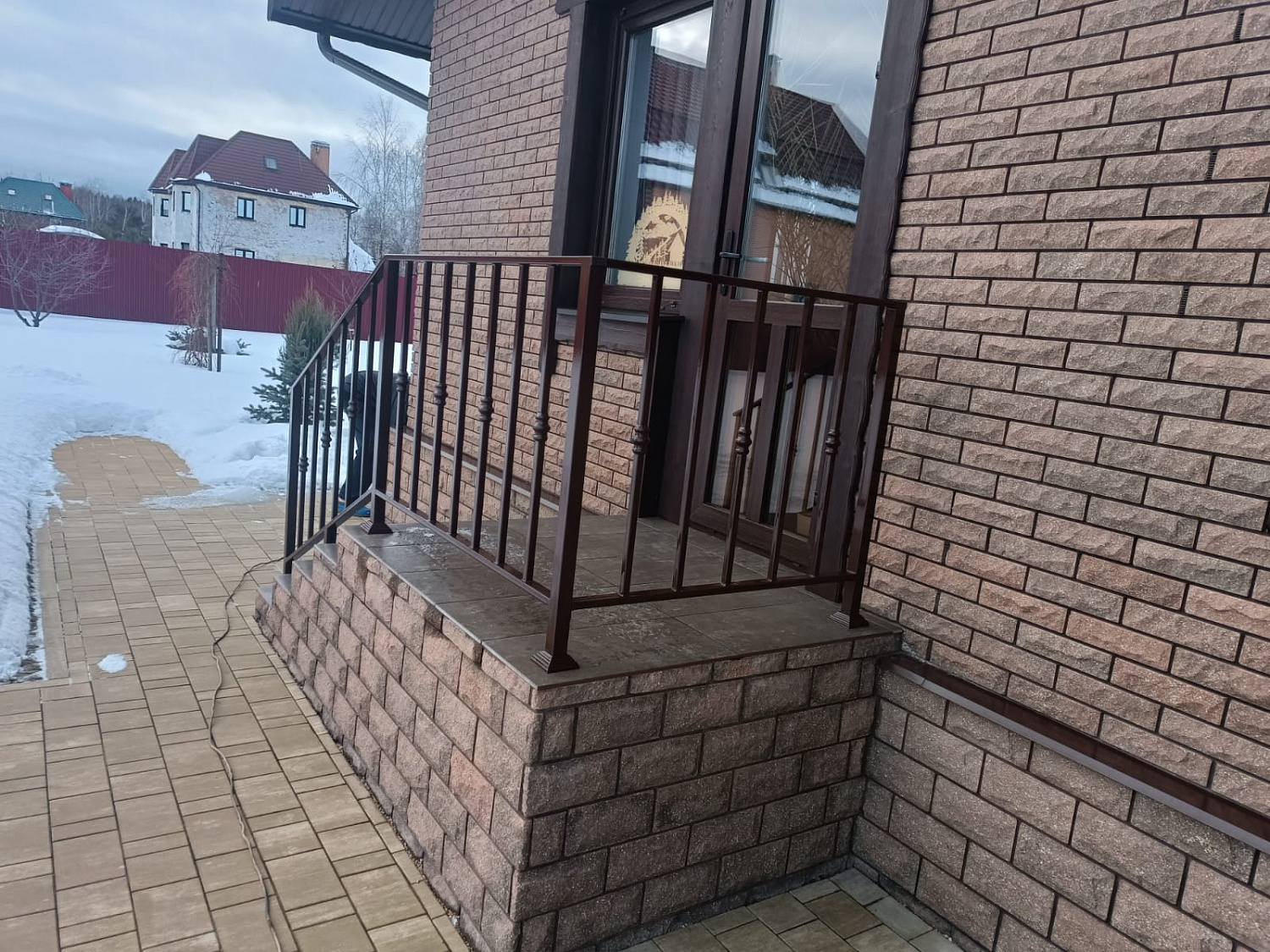 Техническое боковое крыльцо - 5 ступеней | Каркас